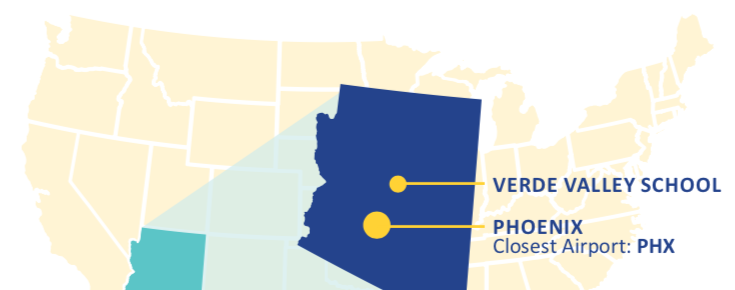 Ubicación de la Escuela Verde Valley